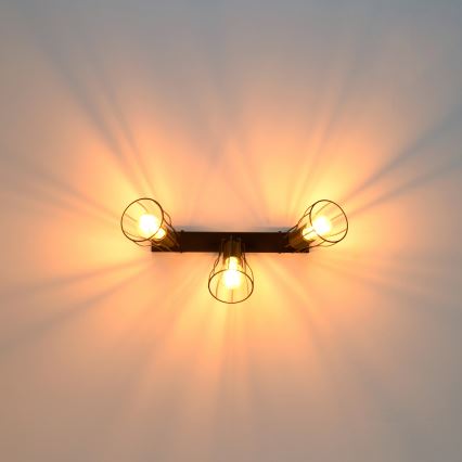 LED Akcentinis šviestuvas TUBE II 3xE27/15W/230V juodas