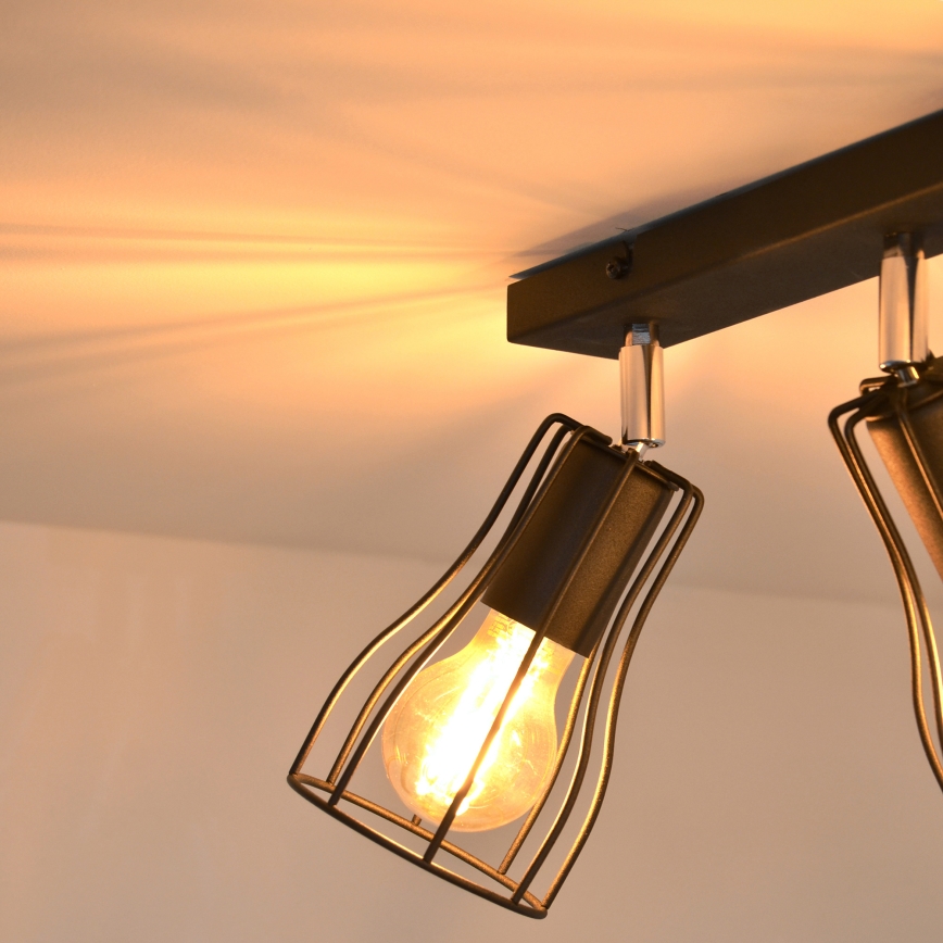 LED Akcentinis šviestuvas TUBE II 3xE27/15W/230V juodas