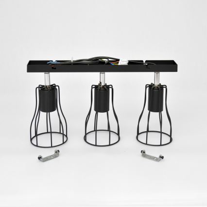 LED Akcentinis šviestuvas TUBE II 3xE27/15W/230V juodas