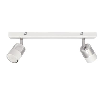 LED Akcentinis šviestuvas TUBSSON 2xGU10/4,8W/230V baltas/blizgus chromas