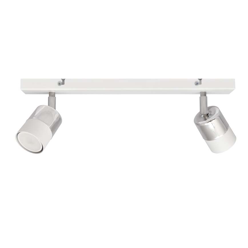LED Akcentinis šviestuvas TUBSSON 2xGU10/4,8W/230V baltas/blizgus chromas