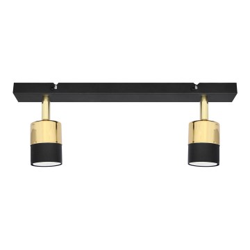 LED akcentinis šviestuvas TUBSSON 2xGU10/4,8W/230V juoda/auksas