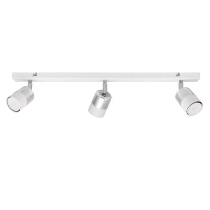 LED Akcentinis šviestuvas TUBSSON 3xGU10/4,8W/230V baltas/blizgus chromas
