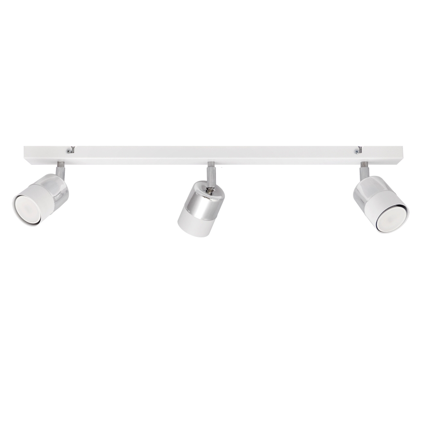 LED Akcentinis šviestuvas TUBSSON 3xGU10/4,8W/230V baltas/blizgus chromas