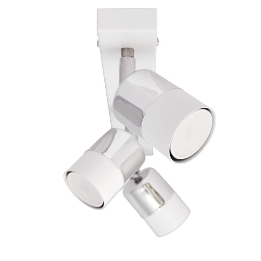 LED Akcentinis šviestuvas TUBSSON 3xGU10/4,8W/230V baltas/blizgus chromas