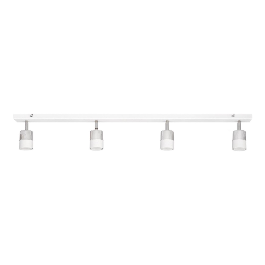 LED Akcentinis šviestuvas TUBSSON 4xGU10/4,8W/230V baltas/blizgus chromas