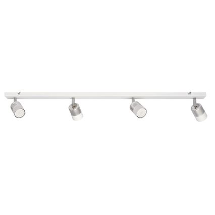 LED Akcentinis šviestuvas TUBSSON 4xGU10/4,8W/230V baltas/blizgus chromas