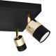 LED akcentinis šviestuvas TUBSSON 4xGU10/6,5W/230V juoda/auksas