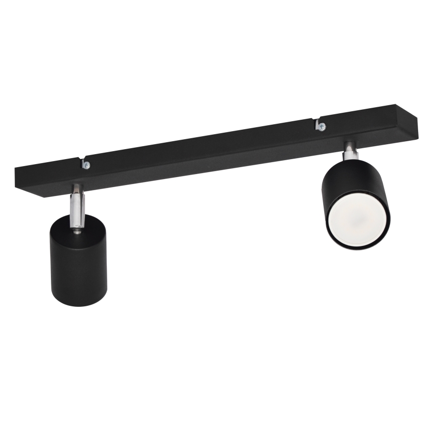 LED Akcentinis šviestuvas TUNE 2xGU10/4,8W/230V juodas