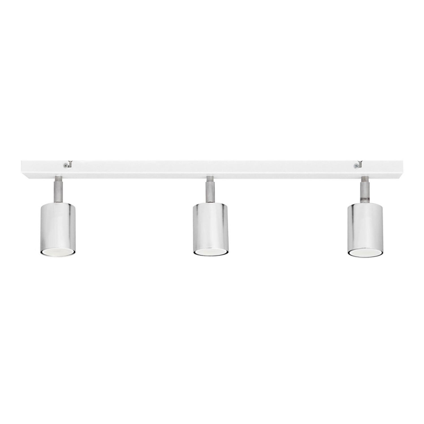LED Akcentinis šviestuvas TUNE 3xGU10/4,8W/230V matinis chromas/balta