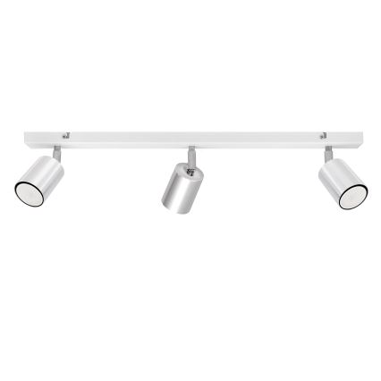LED Akcentinis šviestuvas TUNE 3xGU10/4,8W/230V matinis chromas/balta