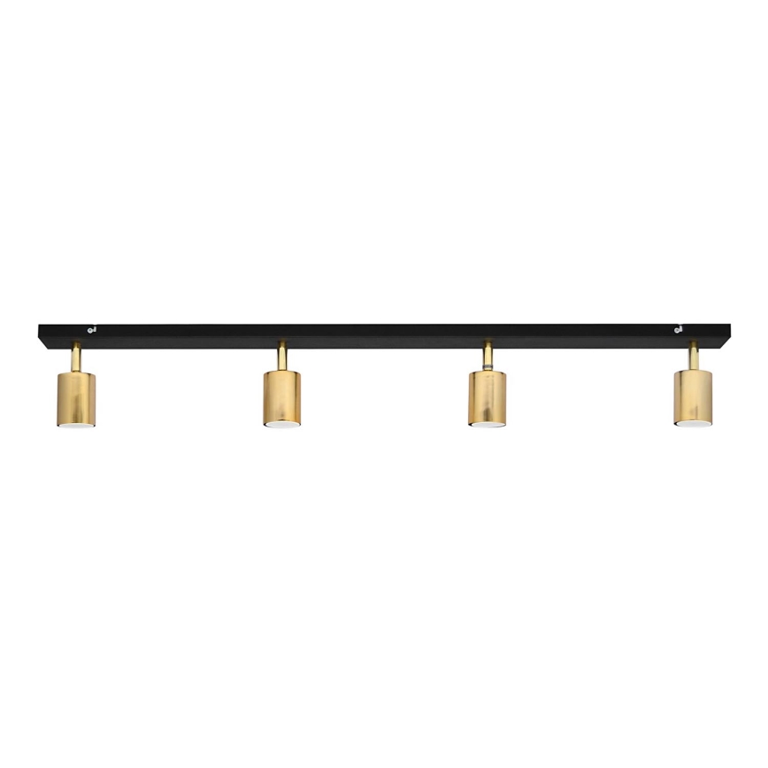 LED Akcentinis šviestuvas TUNE 4xGU10/4,8W/230V aukso/juodas
