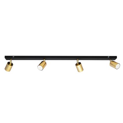 LED Akcentinis šviestuvas TUNE 4xGU10/4,8W/230V aukso/juodas