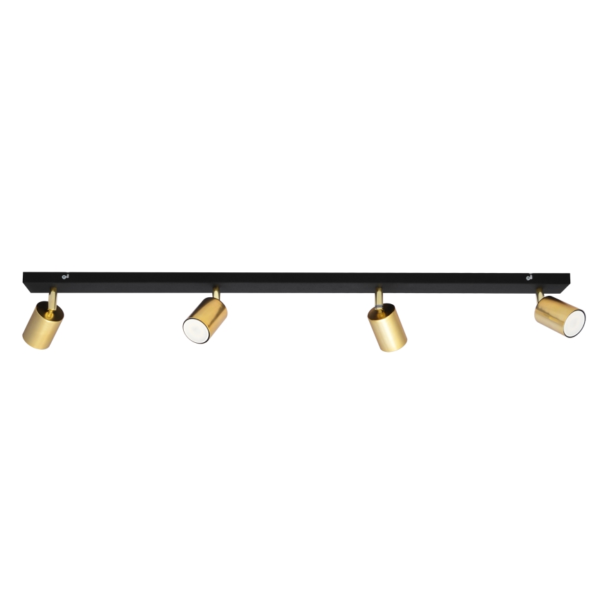LED Akcentinis šviestuvas TUNE 4xGU10/4,8W/230V aukso/juodas