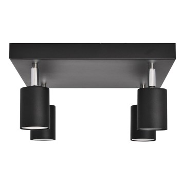 LED Akcentinis šviestuvas TUNE 4xGU10/4,8W/230V juodas