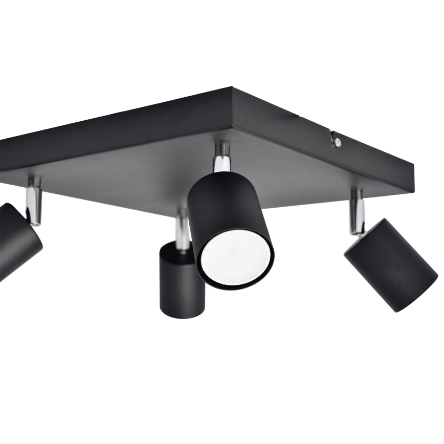 LED Akcentinis šviestuvas TUNE 4xGU10/4,8W/230V juodas