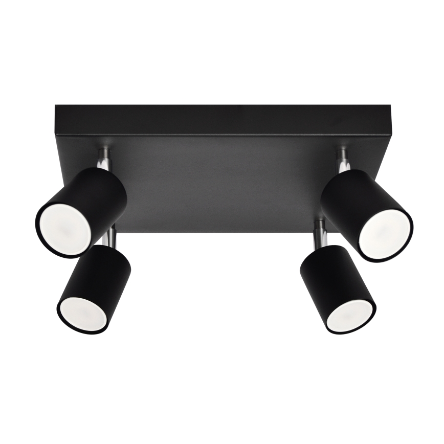 LED Akcentinis šviestuvas TUNE 4xGU10/4,8W/230V juodas