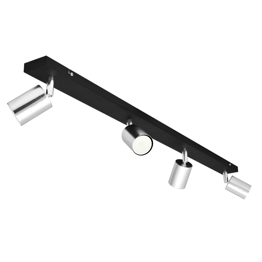 LED Akcentinis šviestuvas TUNE 4xGU10/4,8W/230V matinis chromas/juodas