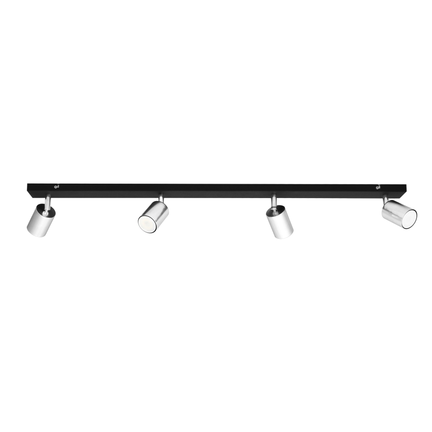 LED Akcentinis šviestuvas TUNE 4xGU10/4,8W/230V matinis chromas/juodas