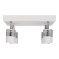 LED Akcentinis šviestuvasTUBSSON 4xGU10/4,8W/230V baltas/blizgus chromas