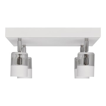 LED Akcentinis šviestuvasTUBSSON 4xGU10/4,8W/230V baltas/blizgus chromas