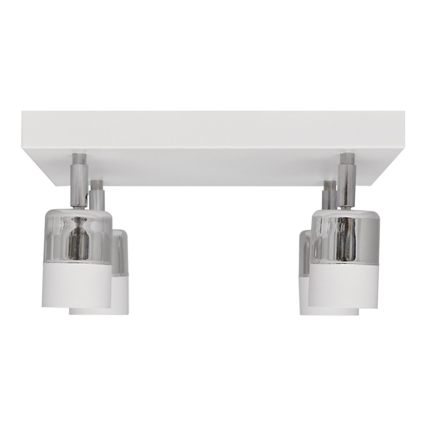 LED Akcentinis šviestuvasTUBSSON 4xGU10/4,8W/230V baltas/blizgus chromas