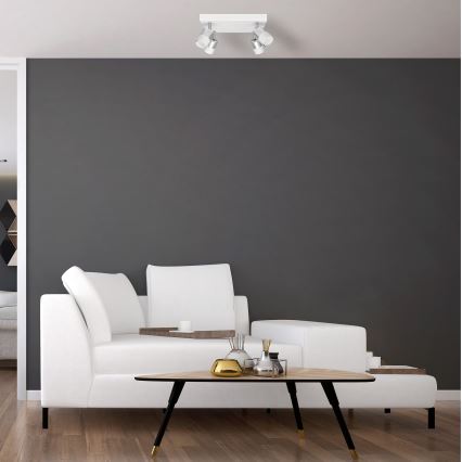 LED Akcentinis šviestuvasTUBSSON 4xGU10/4,8W/230V baltas/blizgus chromas