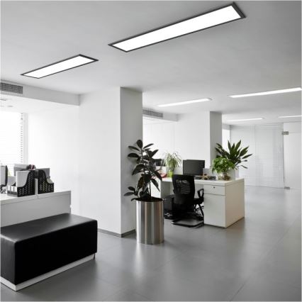 LED Ant pagrindo montuojama panelė BRISBANE LED/36W/230V 4000K 29,5x119 cm juoda