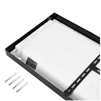 LED Ant pagrindo montuojama panelė BRISBANE LED/36W/230V 4000K 29,5x119 cm juoda