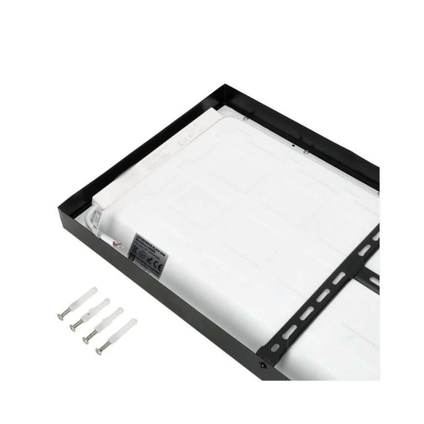 LED Ant pagrindo montuojama panelė BRISBANE LED/36W/230V 4000K 29,5x119 cm juoda