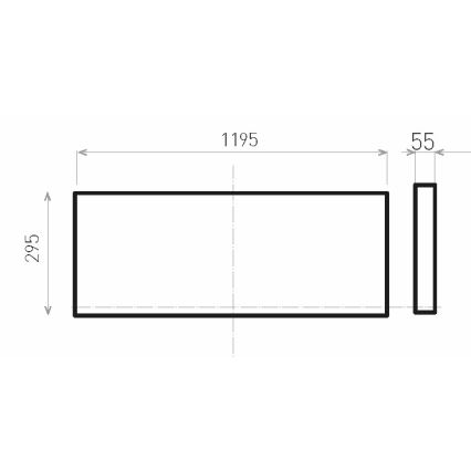 LED Ant pagrindo montuojama panelė ILLY II UGR LED/46W/230V