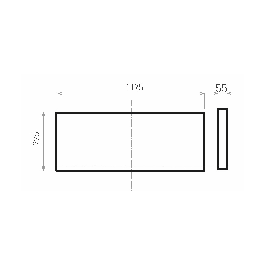 LED Ant pagrindo montuojama panelė ILLY II UGR LED/46W/230V