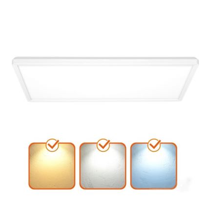 LED Ant pagrindo montuojama panelė NIVERA LED/32W/230V IP54 3000/4000/6000K 29,5x59,5 cm balta