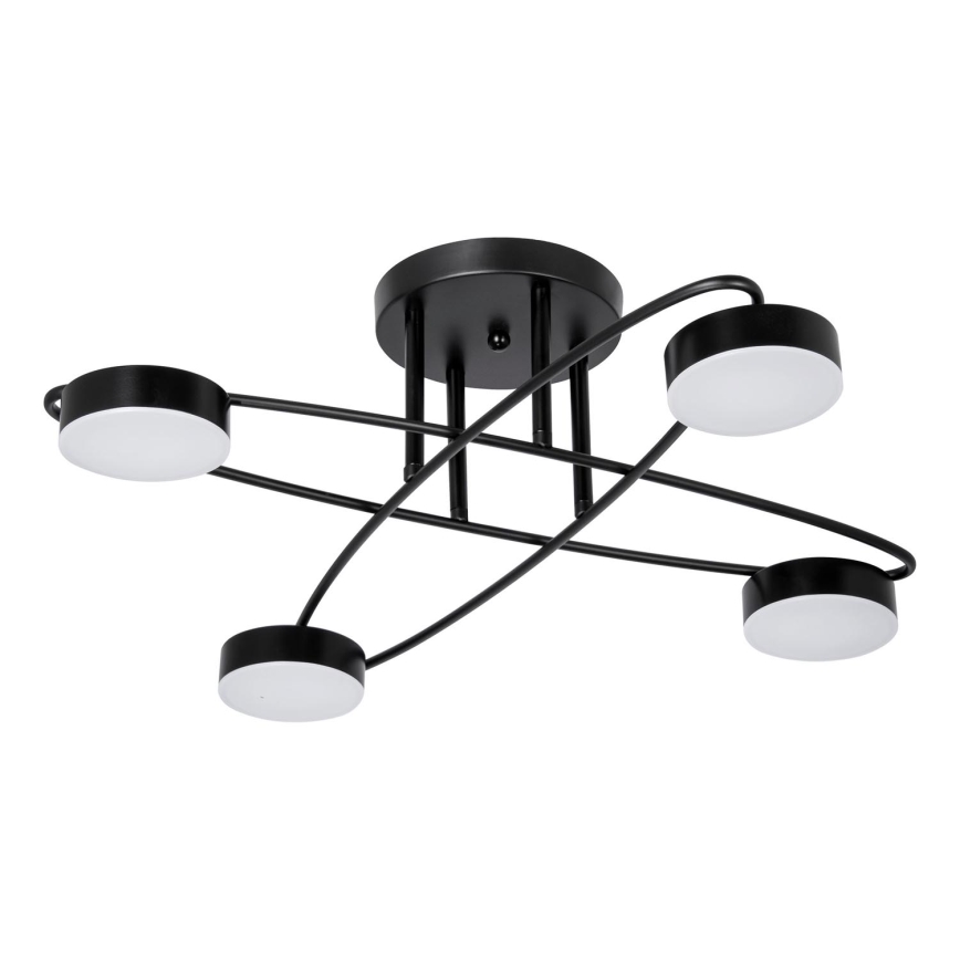 LED Ant pagrindo montuojamas sietynas 4xLED/7W/230V 3000-6000K diametras 60 cm juoda