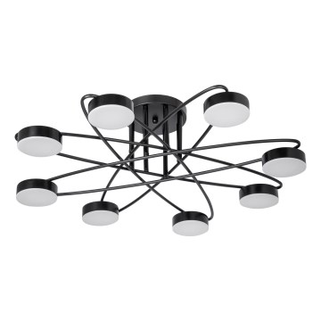 LED Ant pagrindo montuojamas sietynas 8xLED/7W/230V juoda