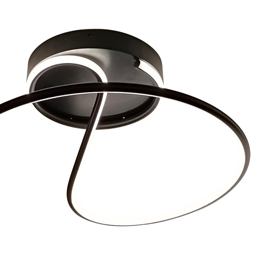 LED Ant pagrindo montuojamas sietynas DELTA LED/30W/230V juoda