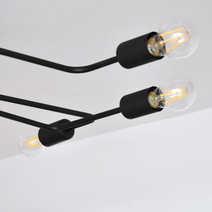 LED Ant pagrindo montuojamas sietynas TUBE 6xE27/15W/230V