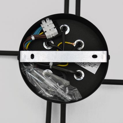 LED Ant pagrindo montuojamas sietynas TUBE 6xE27/15W/230V