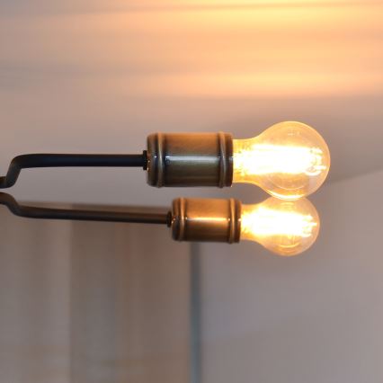 LED Ant pagrindo montuojamas sietynas TUBE 6xE27/15W/230V