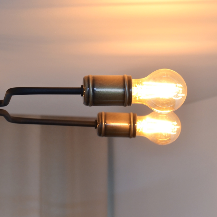 LED Ant pagrindo montuojamas sietynas TUBE 6xE27/15W/230V