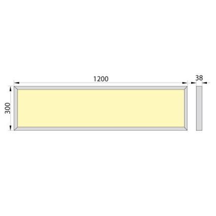 LED Ant paviršiaus montuojamas skydelis OREGA LED/40W/230V 4000K IP40