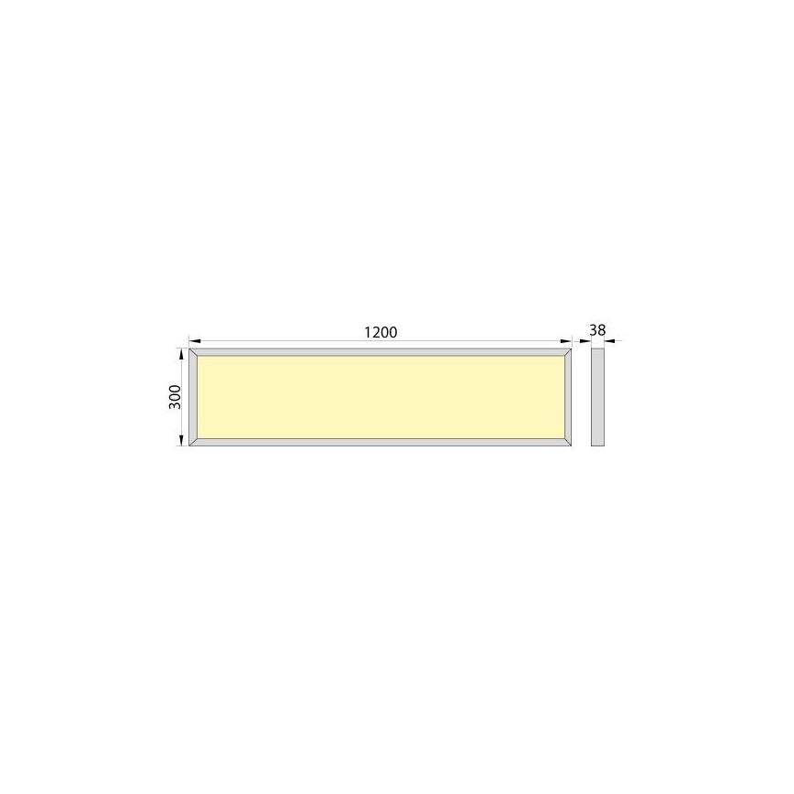 LED Ant paviršiaus montuojamas skydelis OREGA LED/40W/230V 4000K IP40