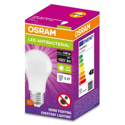 LED Antibakterinė lemputė A100 E27/13W/230V 4000K - Osram