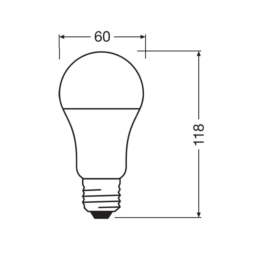 LED Antibakterinė lemputė A100 E27/13W/230V 6500K - Osram