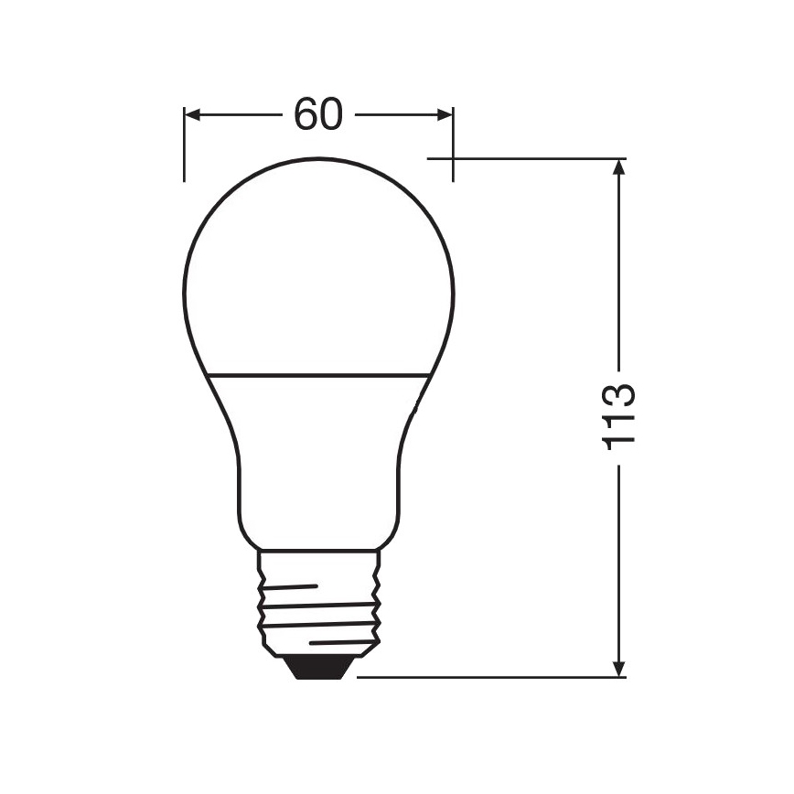 LED Antibakterinė lemputė A60 E27/8,5W/230V 2700K - Osram