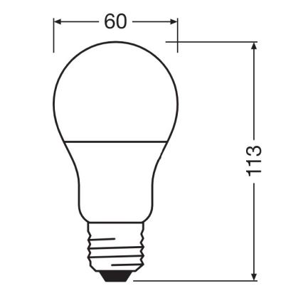 LED Antibakterinė lemputė A60 E27/8,5W/230V 4000K - Osram