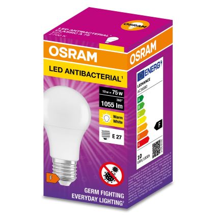 LED Antibakterinė lemputė A75 E27/10W/230V 2700K - Osram