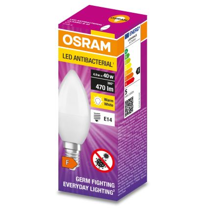 LED Antibakterinė lemputė B40 E14/4,9W/230V 2700K - Osram