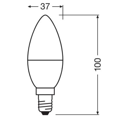 LED Antibakterinė lemputė B40 E14/4,9W/230V 2700K - Osram