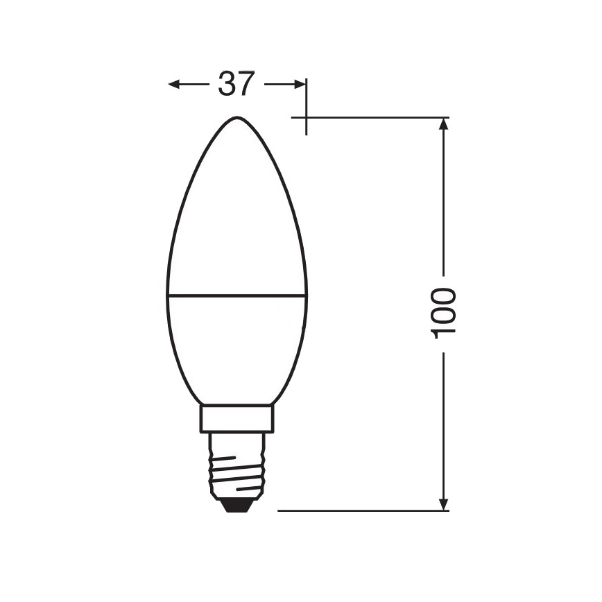 LED Antibakterinė lemputė B40 E14/4,9W/230V 4000K - Osram